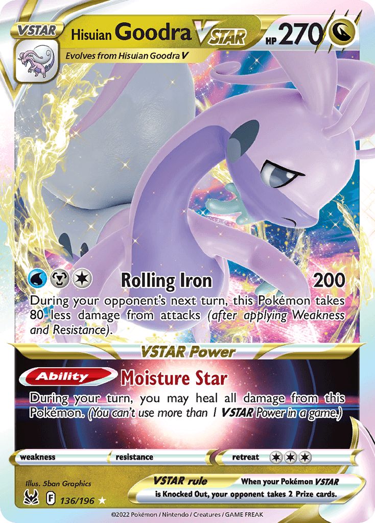 Hisuian Goodra VSTAR — Lost Origin Pokemon card