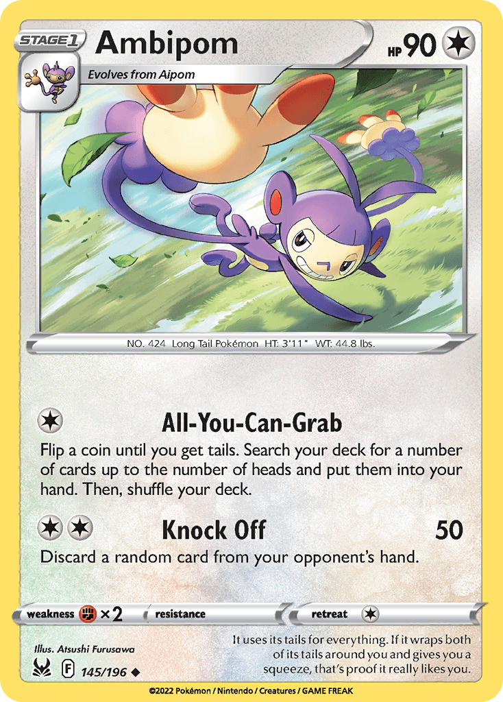 Ambipom — Lost Origin Pokemon card