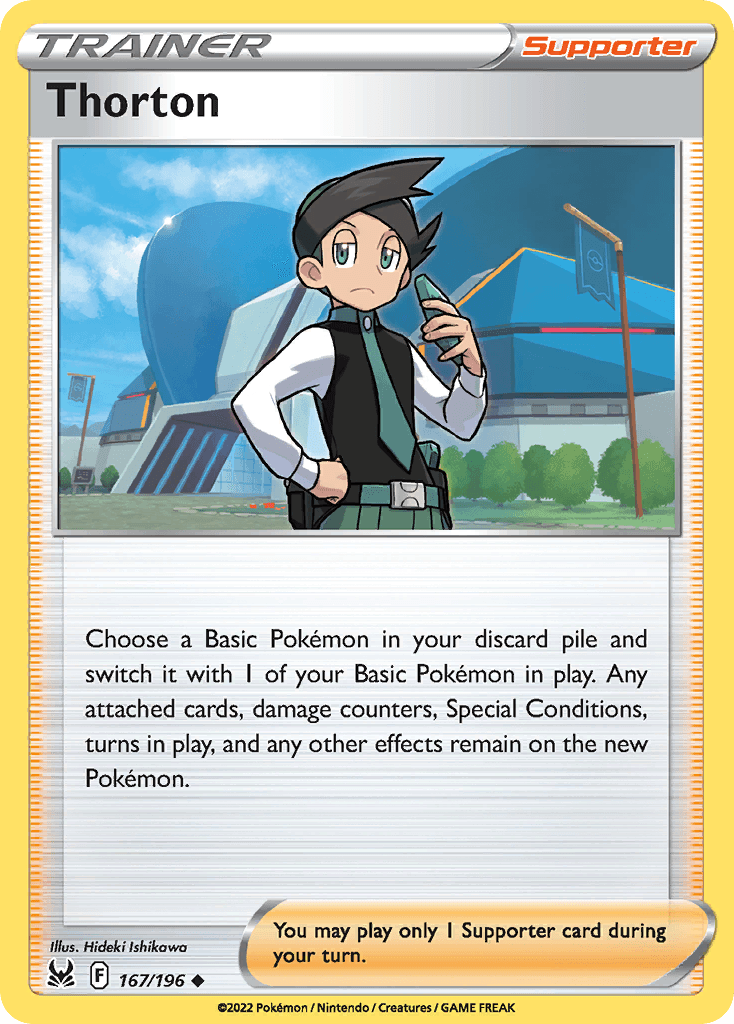 Thorton — Lost Origin Pokemon card
