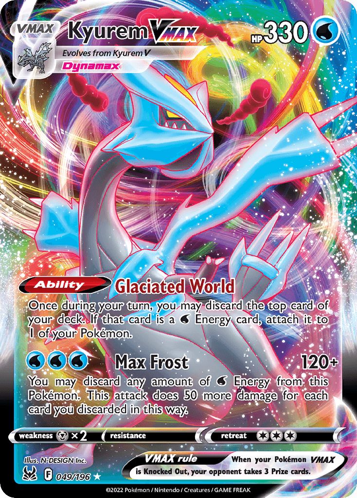 Kyurem VMAX — Lost Origin Pokemon card
