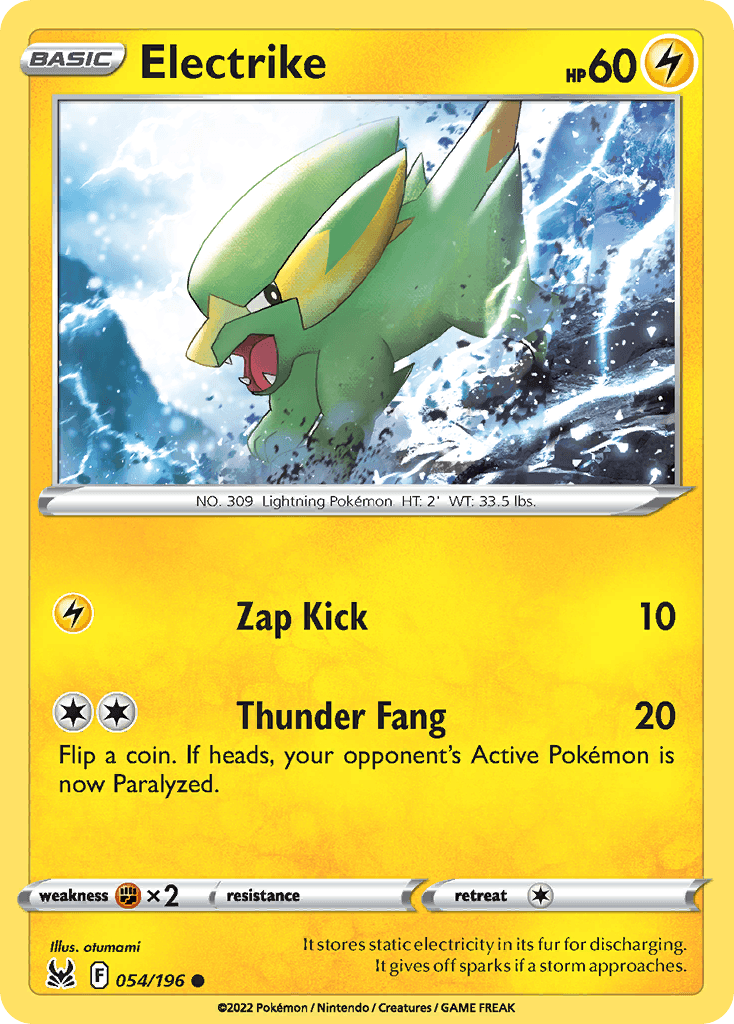 Electrike — Lost Origin Pokemon card