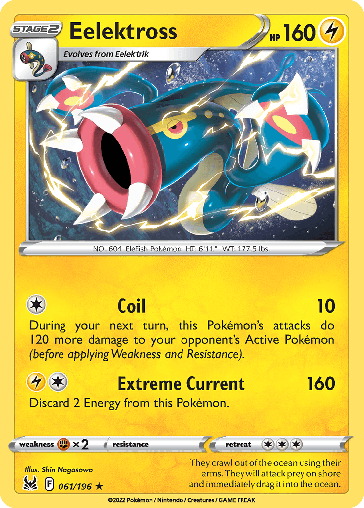 Eelektross — Lost Origin Pokemon card