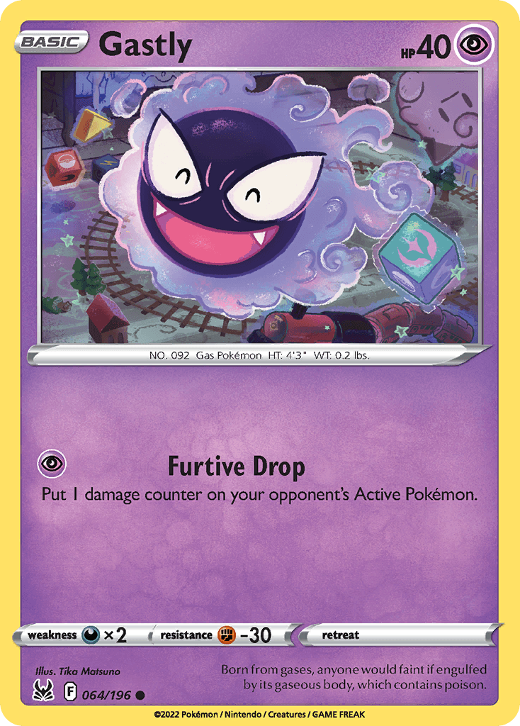 Gastly — Lost Origin Pokemon card