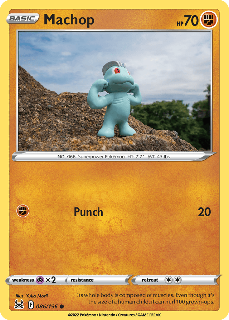 Machop — Lost Origin Pokemon card
