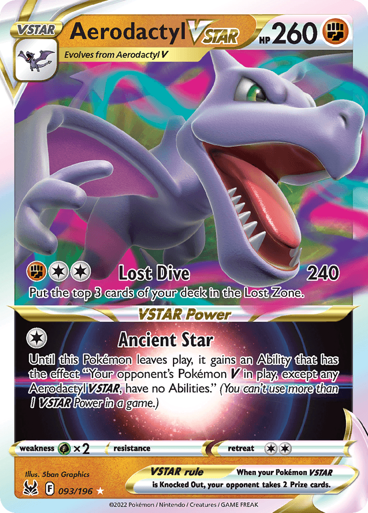 Aerodactyl VSTAR — Lost Origin Pokemon card