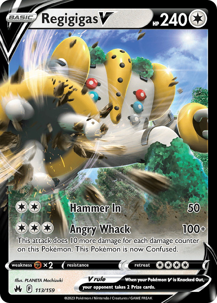 Regigigas V — Crown Zenith Pokemon card