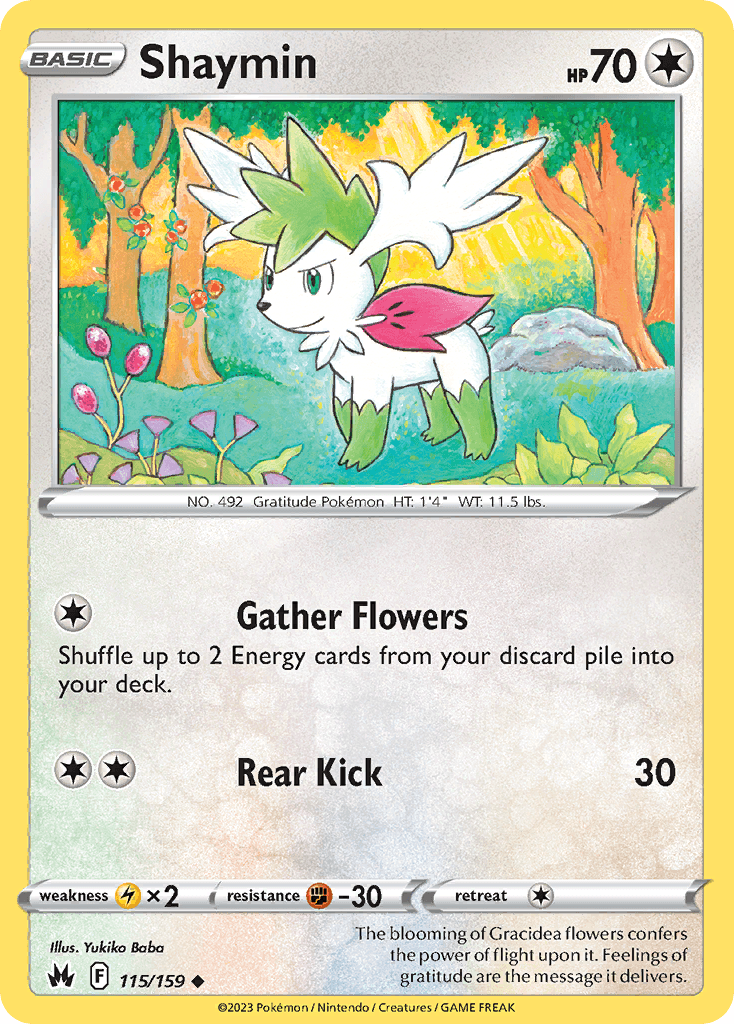 Shaymin — Crown Zenith Pokemon card