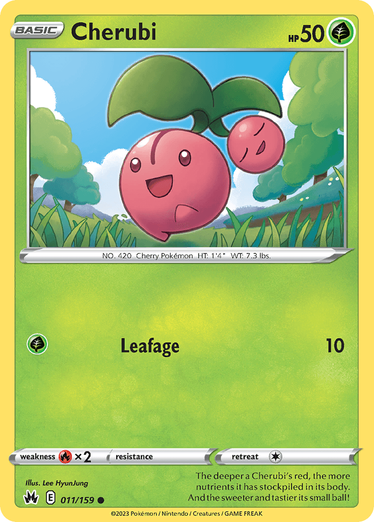 Cherubi — Crown Zenith Pokemon card
