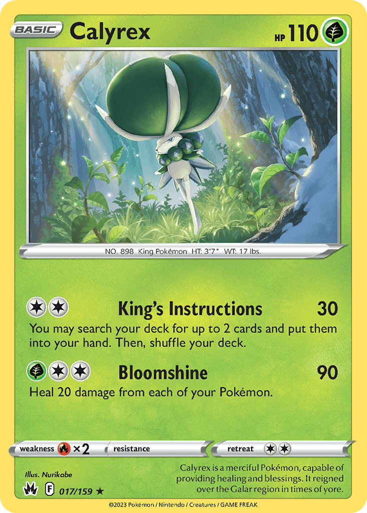 Calyrex — Crown Zenith Pokemon card