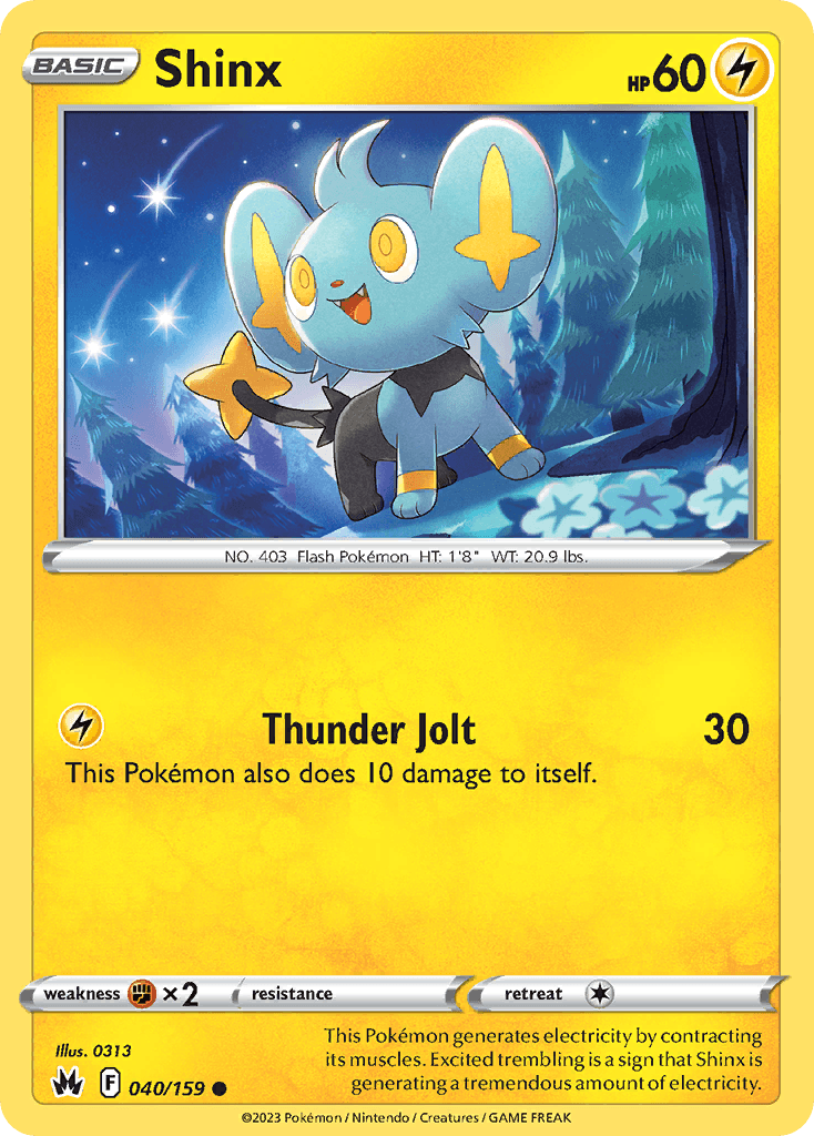 Shinx — Crown Zenith Pokemon card
