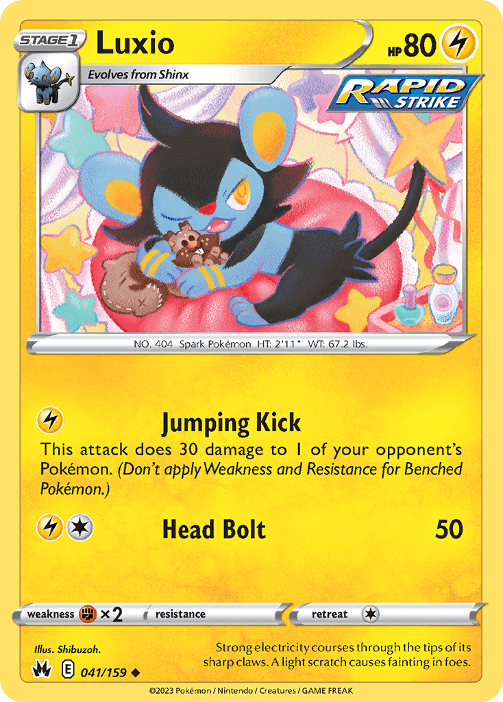 Luxio — Crown Zenith Pokemon card