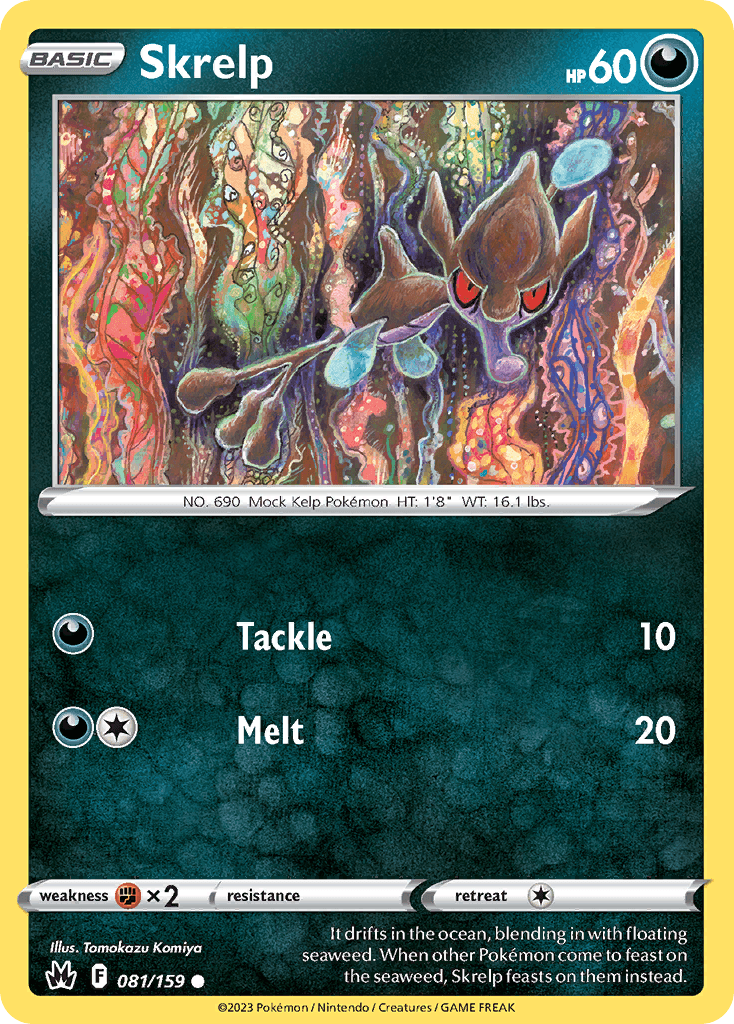 Skrelp — Crown Zenith Pokemon card
