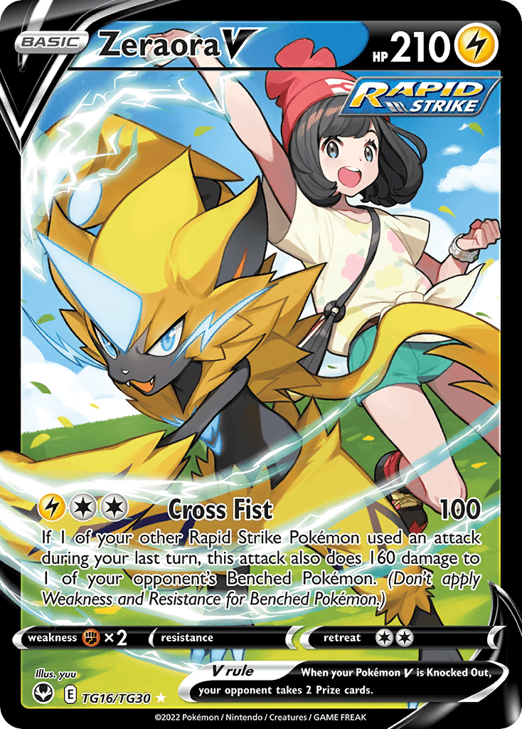 Zeraora V — Silver Tempest Trainer Gallery Pokemon card