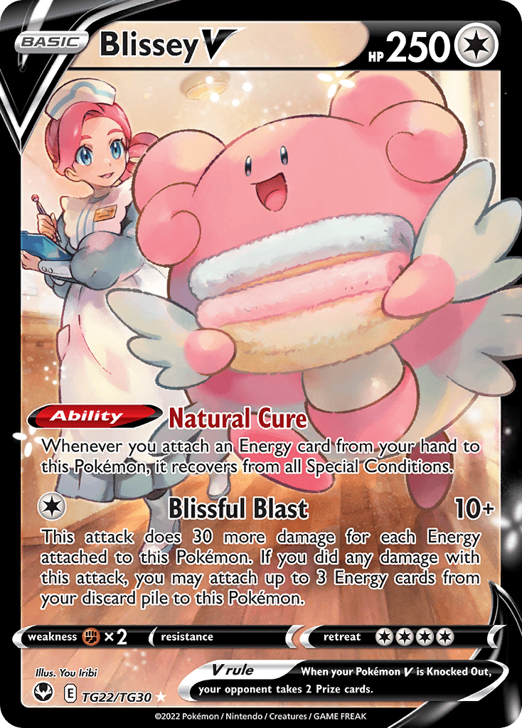 Blissey V — Silver Tempest Trainer Gallery Pokemon card