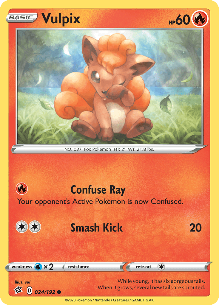 Vulpix — Rebel Clash Pokemon card