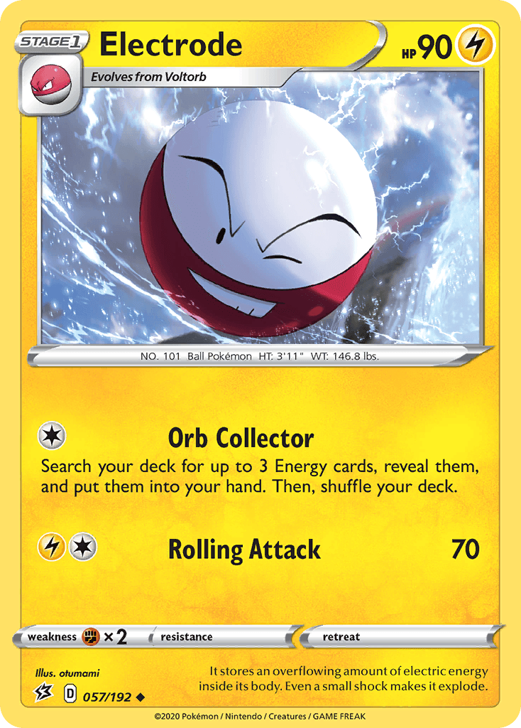 Electrode — Rebel Clash Pokemon card