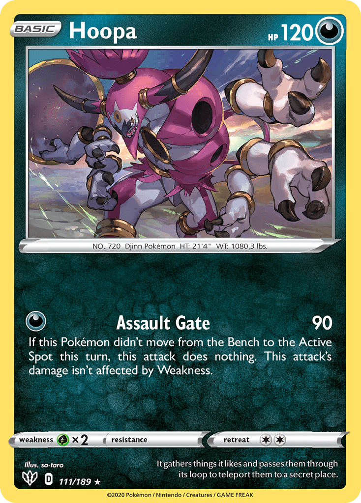 Hoopa — Darkness Ablaze Pokemon card