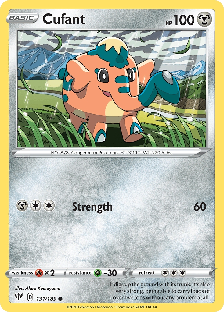 Cufant — Darkness Ablaze Pokemon card