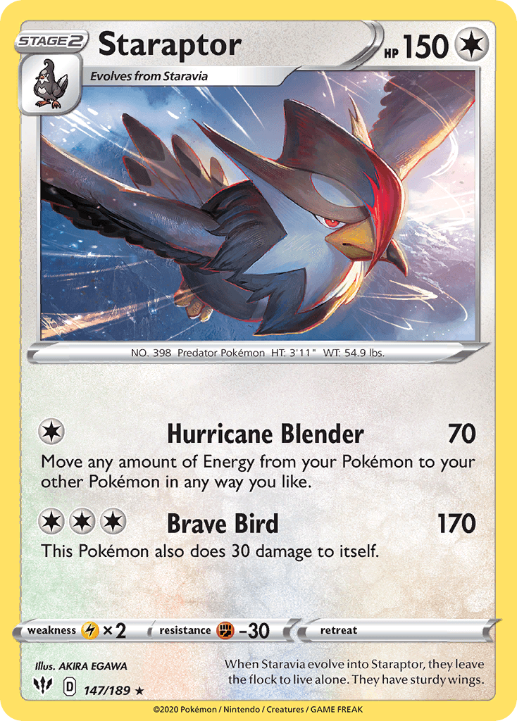 Staraptor — Darkness Ablaze Pokemon card