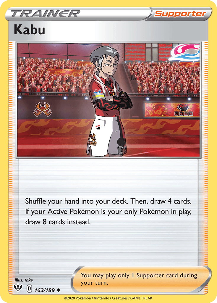 Kabu — Darkness Ablaze Pokemon card