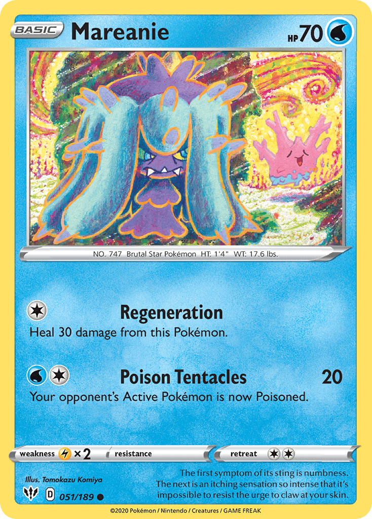 Mareanie — Darkness Ablaze Pokemon card