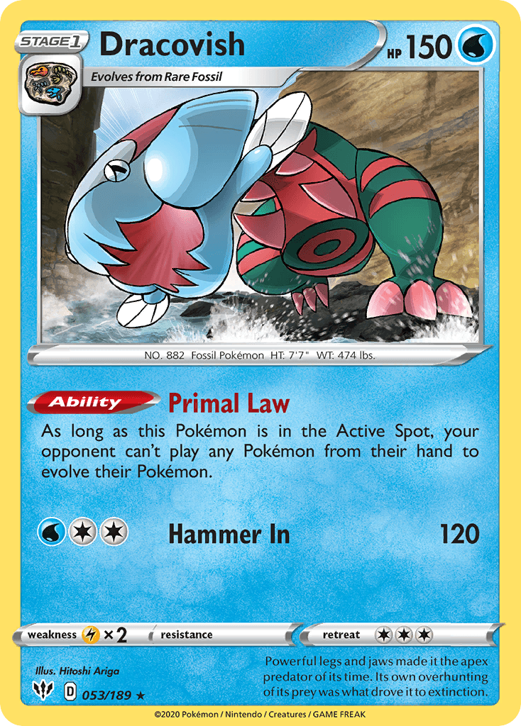Dracovish — Darkness Ablaze Pokemon card
