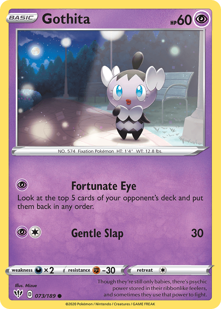 Gothita — Darkness Ablaze Pokemon card