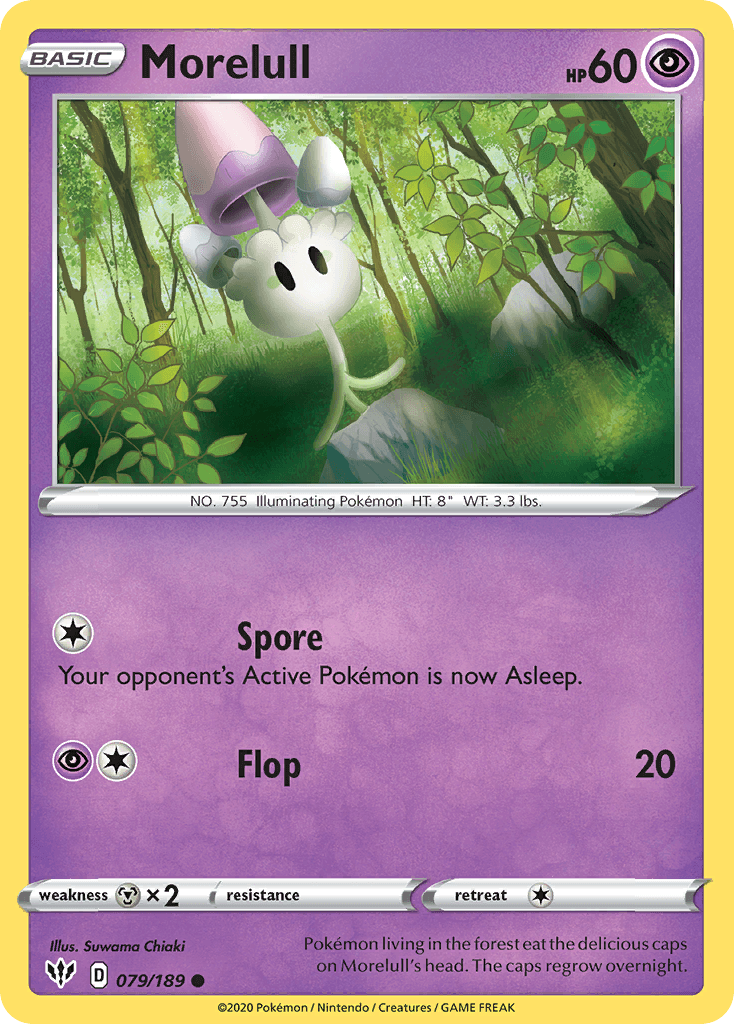 Morelull — Darkness Ablaze Pokemon card