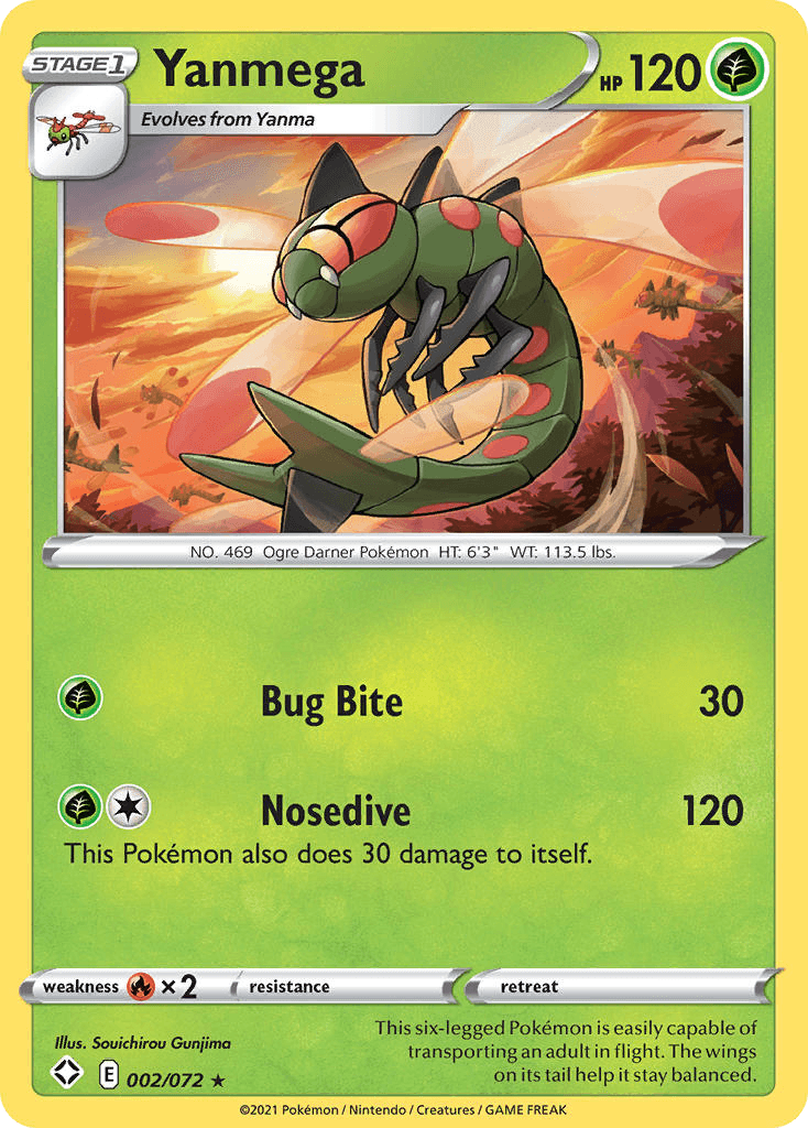 Yanmega — Shining Fates Pokemon card