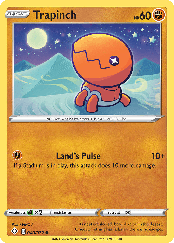 Trapinch — Shining Fates Pokemon card
