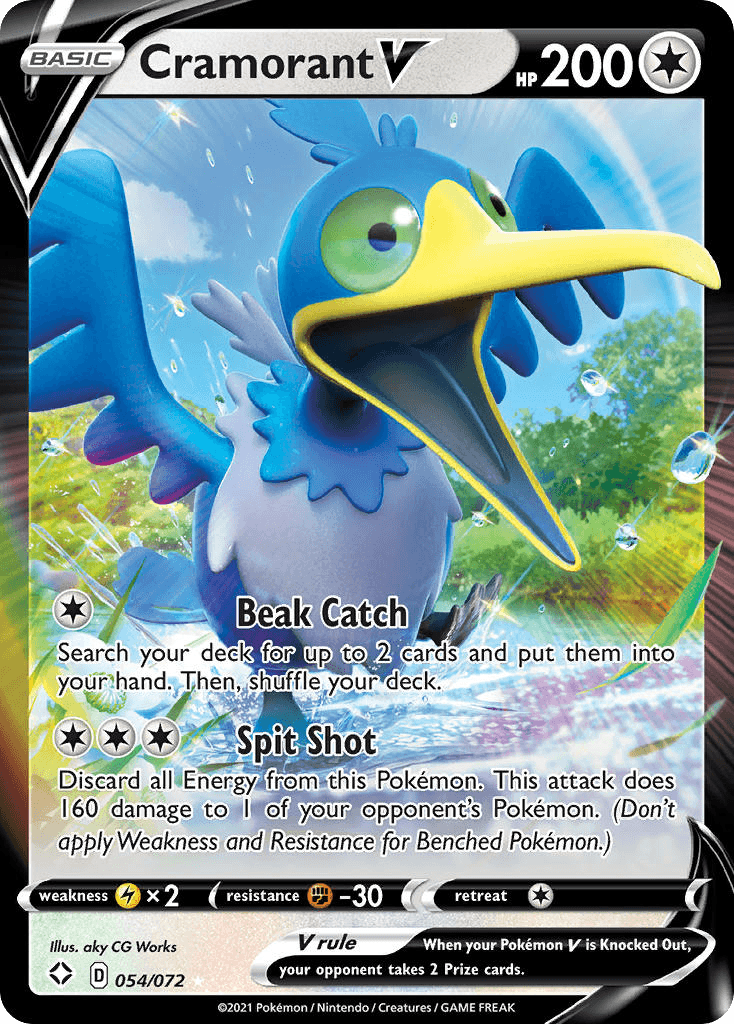 Cramorant V — Shining Fates Pokemon card