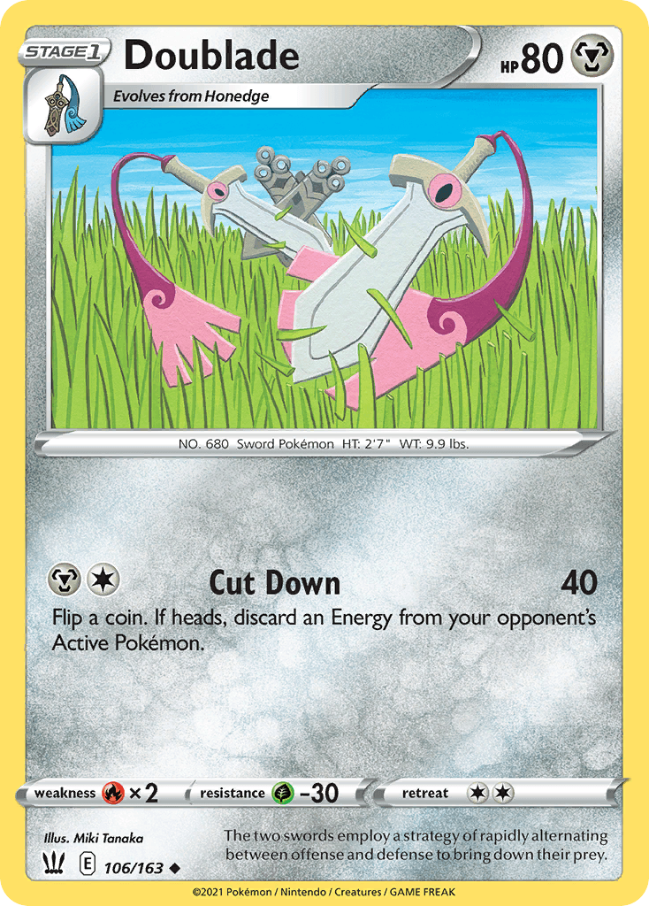 Doublade — Battle Styles Pokemon card