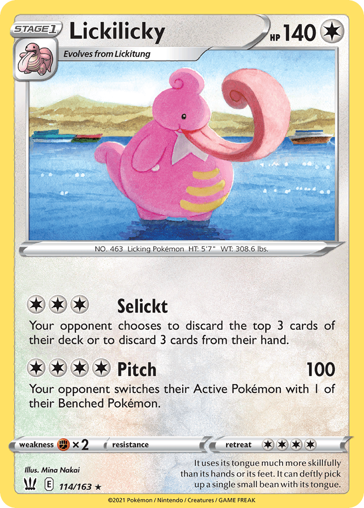 Lickilicky — Battle Styles Pokemon card