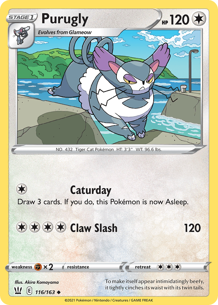 Purugly — Battle Styles Pokemon card