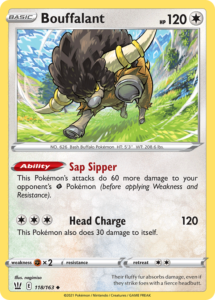 Bouffalant — Battle Styles Pokemon card