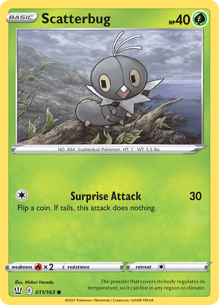 Scatterbug — Battle Styles Pokemon card