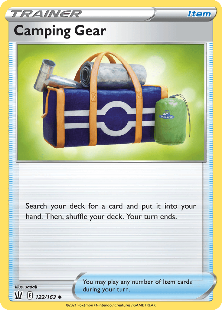 Camping Gear — Battle Styles Pokemon card
