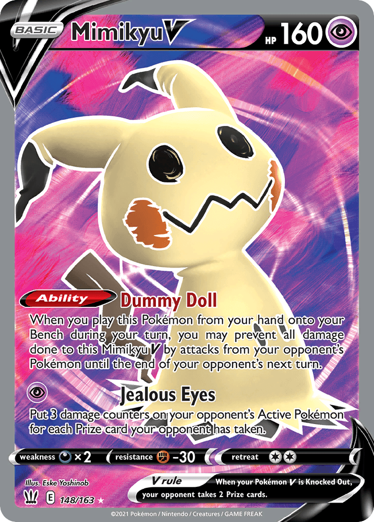 Mimikyu V — Battle Styles Pokemon card