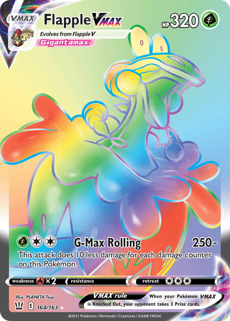 Flapple VMAX — Battle Styles Pokemon card