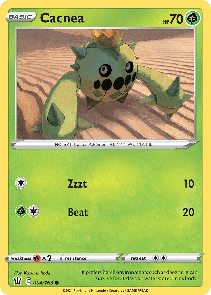 Cacnea — Battle Styles Pokemon card