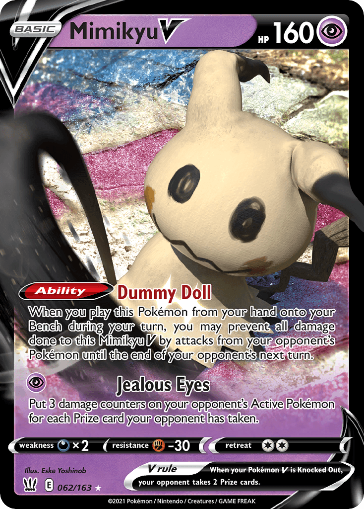 Mimikyu V — Battle Styles Pokemon card