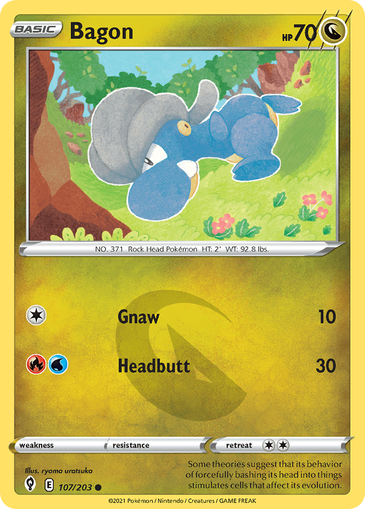 Bagon — Evolving Skies Pokemon card