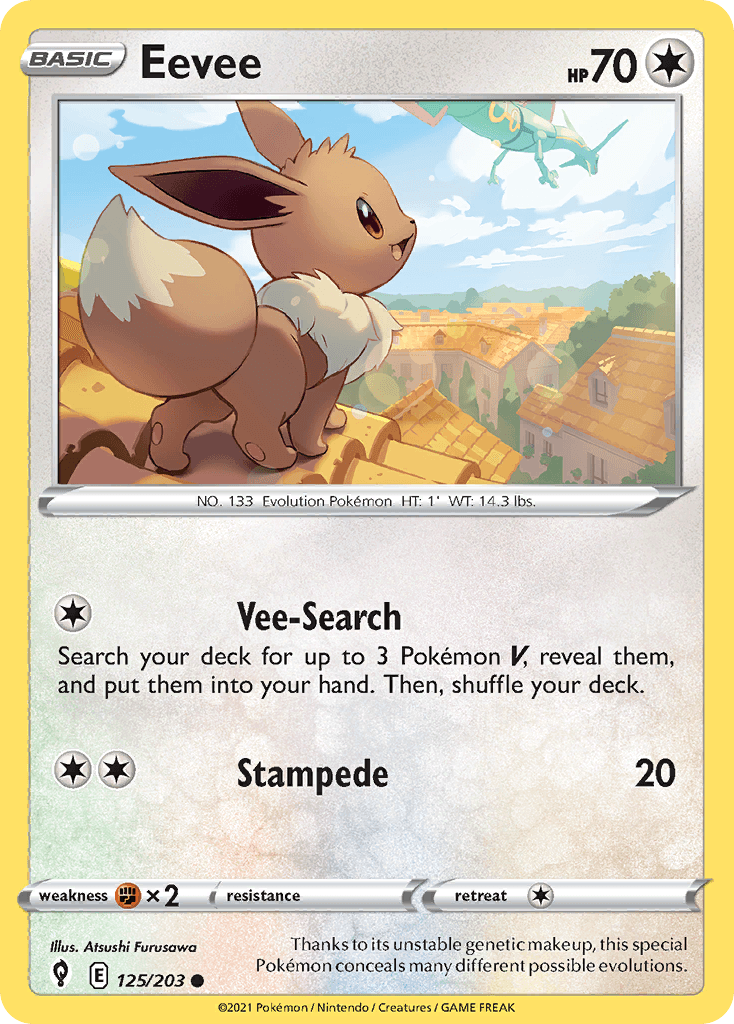 Eevee — Evolving Skies Pokemon card