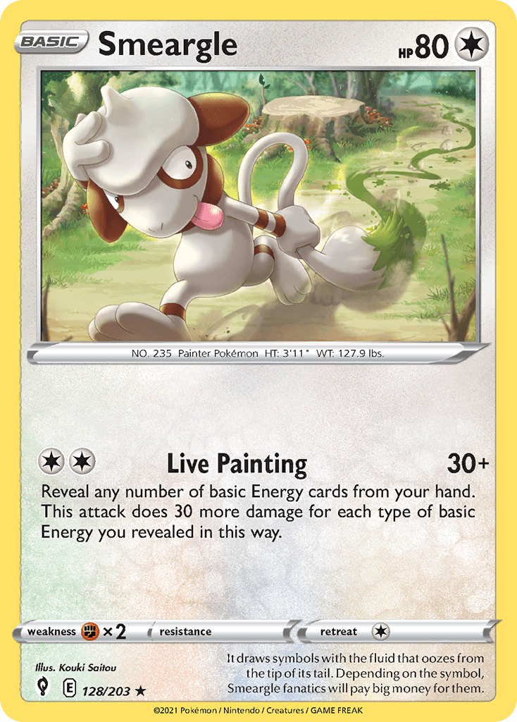 Smeargle — Evolving Skies Pokemon card