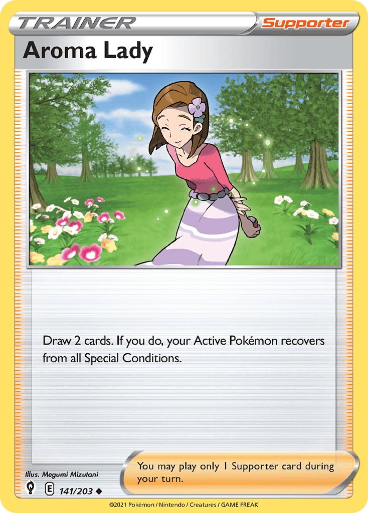 Aroma Lady — Evolving Skies Pokemon card