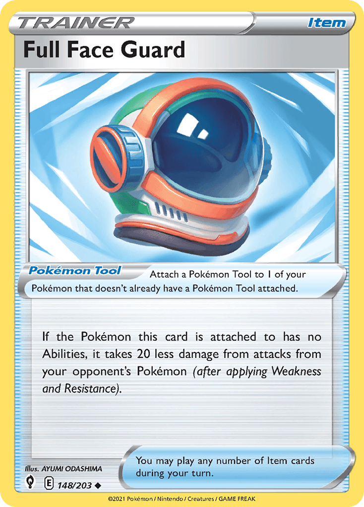 Full Face Guard — Evolving Skies Pokemon card