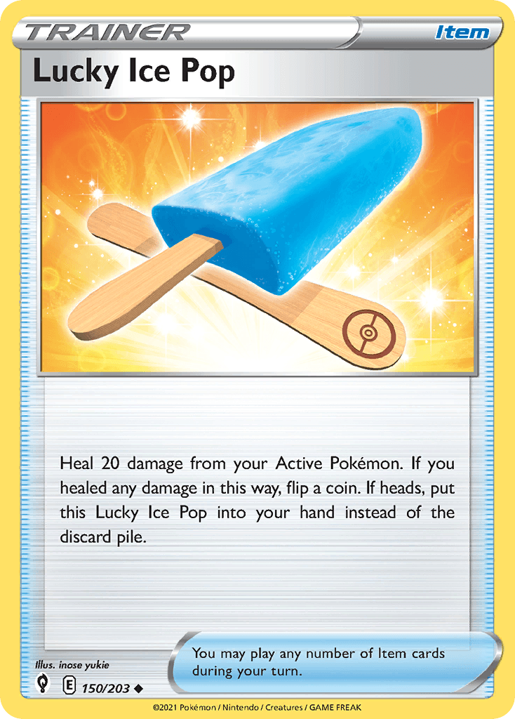 Lucky Ice Pop — Evolving Skies Pokemon card