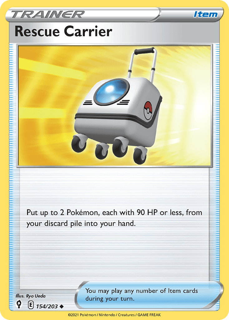 Rescue Carrier — Evolving Skies Pokemon card