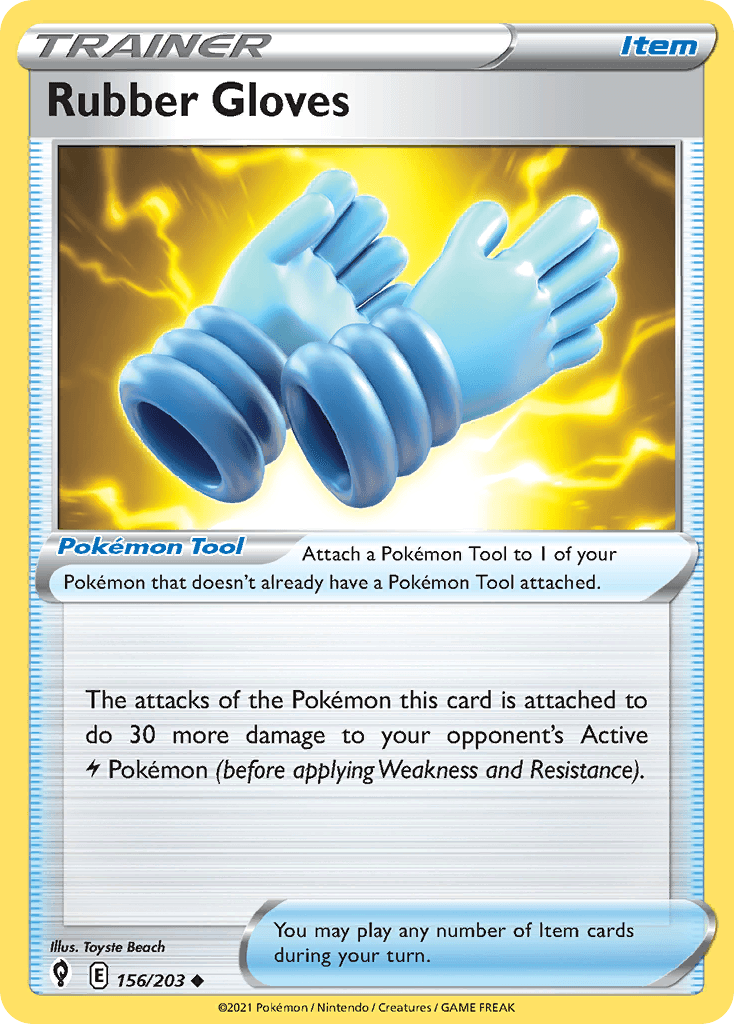 Rubber Gloves — Evolving Skies Pokemon card