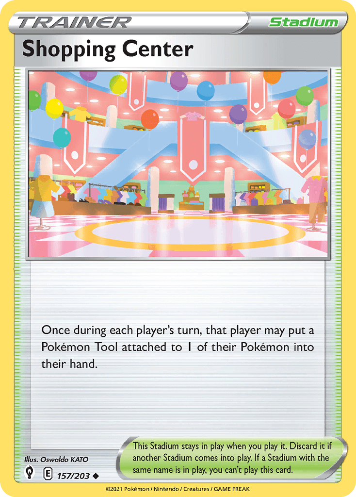 Shopping Center — Evolving Skies Pokemon card